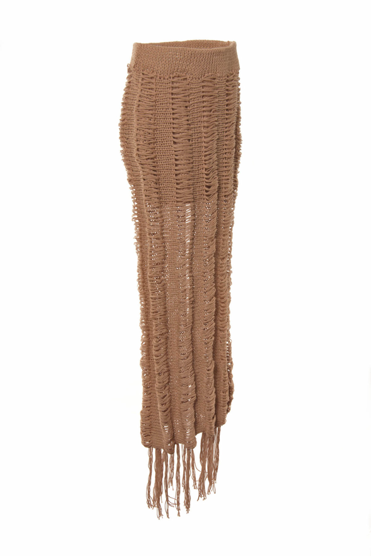 Fringed hand-knitted Skirt