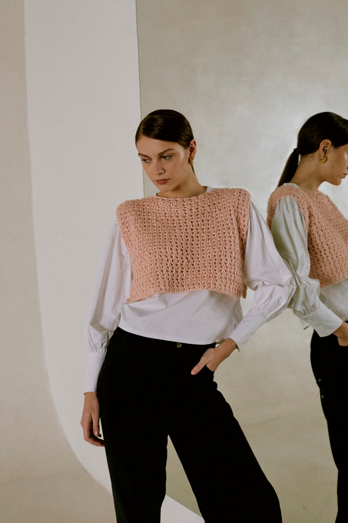 Crop Top tejido en crochet