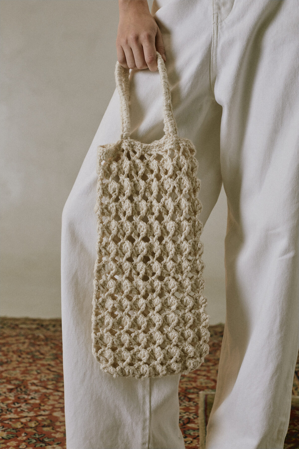Basket crocheted Bag